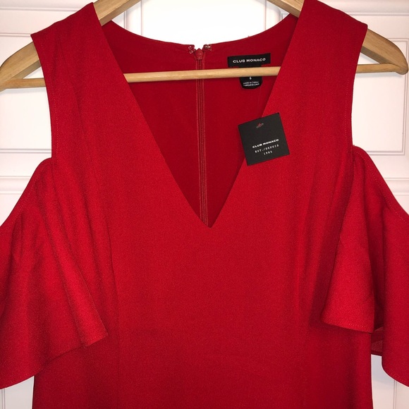 CLUB MONACO Pernille Cold Shoulder Dress - Picture 3 of 8